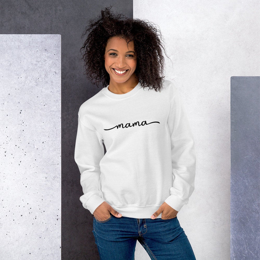 super cute mpowrn mama crewneck sweatshirt MPOWRN APPAREL